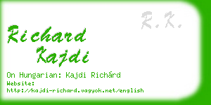 richard kajdi business card